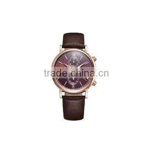 Black Three Eyes Six Hands Calendar 3atm-water-resistant-stainless-steel-watch-case thumbnail-5