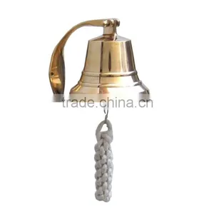 Brass Plated Hanging Ship's Bell / Decorative Ship Bells NBB 0012 thumbnail-1