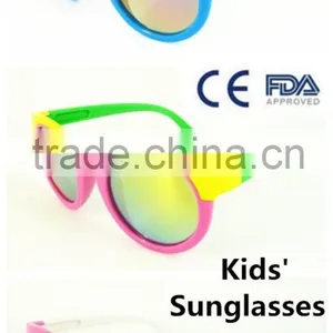 2015 Hot Selling Plastic Custom Mirror Lens Children Sunglasses thumbnail-4
