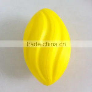 Yellow Rugby Spiral Foam Ball thumbnail-3