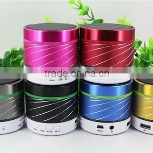 Hot Sale ! 2014 New S07U Portable Fashion Metal Bluetooth Wireless Speaker Hands-free Calls FM Radio LED Light 6 Color thumbnail-3