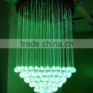 FRANKEVER Green Color Optic Fiber Chandelier in Safety Packing thumbnail-1