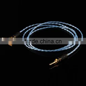 Custom 3.5MM Stereo Cable High Performance AUX Cable Silver Plated 3.5mm Audio Cable thumbnail-4