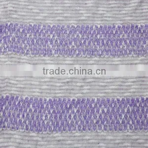 Jiufan Textile 2015 Fashionable Ployester Slub Hacci Knit Fabric for Garments Sweater thumbnail-2