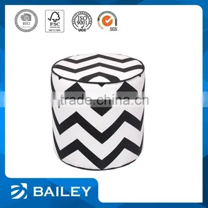Fashion Moroccan Pouf Wooden Bar Stool thumbnail-1