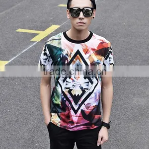 Wholesale Custom Printed 3dt-shirt or Dry Fit Plain T-shirts and All Over Sublimation Printing T-shirt Made in China thumbnail-2