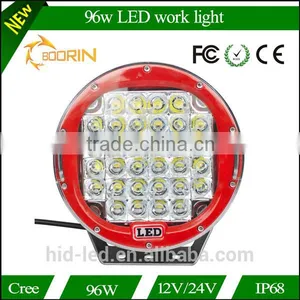 Top Sale Black/ Red Automobile 4x4 Accessories 4wd Offroad 9 Inch 96w Round Led Working Light Led Driving Lights thumbnail-4