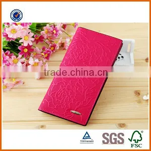 2016 Popular Customized Top Layer Genuine Leather Lady`s Purse , Fashional Design Printing Women`s Wallet thumbnail-4