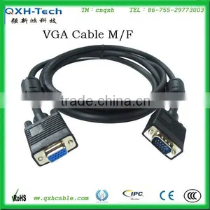 Hot Sell 1080p 15pin VGA Cable M/F thumbnail-1