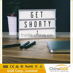 LED White Shell Cinematic Light Box With Letters thumbnail-4