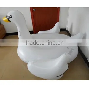 Giant Inflatable Swan Pool Float and Flamingo Pool Float thumbnail-2