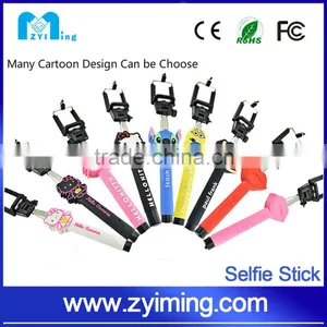 Zyiming Wholesale Cartoon Selfie Stick YM-Z07-7 Monopod Selfie Stick Rubber Cap for Smartphone thumbnail-6