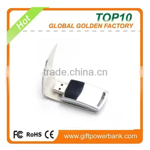 China Usb Manufacture Metal Leather Usb Flash Drive thumbnail-2