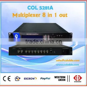Dvb Multiplexer,8 in 1 Hd/sd ts Multiplexer ,catv Headend Digital tv Multiplexer COL5281A thumbnail-1