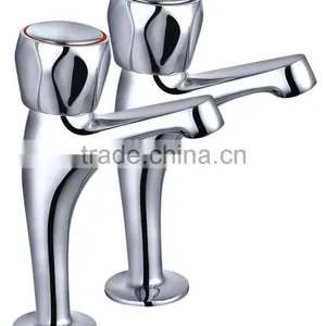 High Neck Kitchen Sink Tap in Pair thumbnail-1