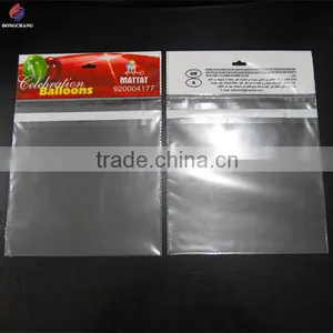 Custom Plastic Opp Bag With Printed Header and Permanent Tape for Balloon Packaging thumbnail-3
