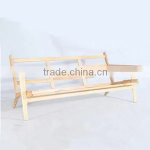Solid Hotel Furniture Hans J Wegner Plank Sofa 3 Seater thumbnail-4