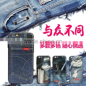 2016 Newest Mobile PhoneTPU +PC Cover Case Jeans Emboss Printing 3D UV Printing for IPhone 6 6s 6plus thumbnail-3