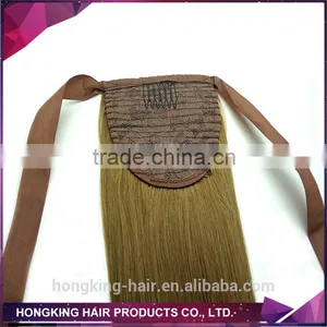 100% Human Hair Ponytail Claw Clip Ponytail Human Hair Extension thumbnail-5