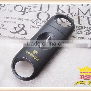 Black Plastic Cigar Scissors, Cigar Cutter thumbnail-1