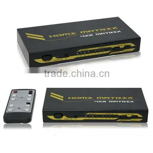 HDMI 4X2 Matrix With Adio Output Stereo Toslink Coaxial 1080p thumbnail-1
