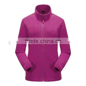 2015 Jacket Fashion 100% Polyester Soft Shell Polar Fleece Jacket Woens thumbnail-2