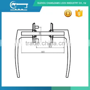 Hot Sale Stainless Steel Handle Rosette Door Handle thumbnail-3