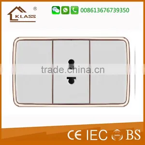 Coloured Decorative Two Pin Double Wall Electricity Mains Socket thumbnail-1