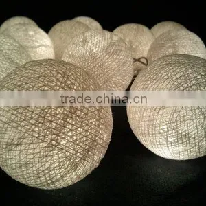 Party Wedding Favor Cotton String Light Balls Led Solar String Light thumbnail-1
