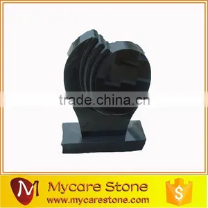 Hot Sale Prefab Cheap Double Heart Headstone thumbnail-6