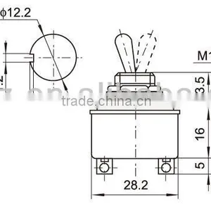 20A LED Plastic Toggle Switch,SPDT Toggle Switch 15A/25A 250VAC thumbnail-4