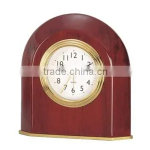 Pearl Wooden/Metal Desk Alarm Clock T065-A thumbnail-1