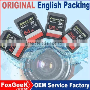 Original Extreme Pro 32GB Class 10 UHS-3 95MB/s Speed Sd SDXC Memory Card 64G 128GB 256GB Micro Bulky SD Cards CCTV IP Camera thumbnail-1