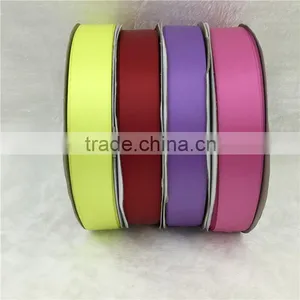 Wholesale 100% Polyester 1 Inch Double Face Ribbon Satin, Double Side Satin Ribbon thumbnail-1