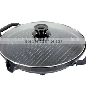 Multi-functional Round Non Stick Black Electric Pizza Pan thumbnail-1