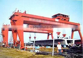 With High Precision Big Tonne Shipbuilding 900T Gantry Crane thumbnail-1