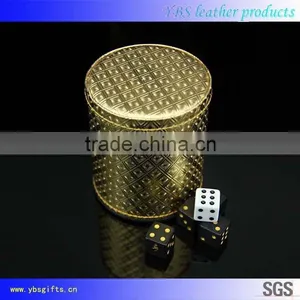 Personalizd Custom Leather Dice Cup With Lid thumbnail-3