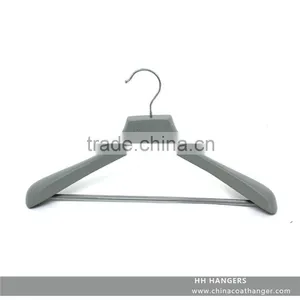 The HEAD Wooden Suit Hanger With Grey Matt Paint and With Wooden Bar thumbnail-1