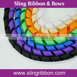 Factory Wholesale Solid 9mm Grosgrain Korker Ribbon thumbnail-2