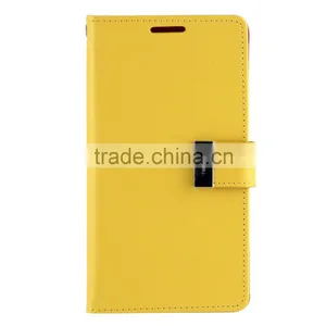 Original Mercury Rich Diary Metal Stand PU Flip Leather Cover Cases for S6 Edge Plus Mobile Phone thumbnail-6
