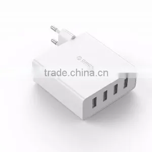 ORICO DCW-4U 4 Port Smart Usb Wall Charger for Table Phone With Rechangeble AC Plug thumbnail-3