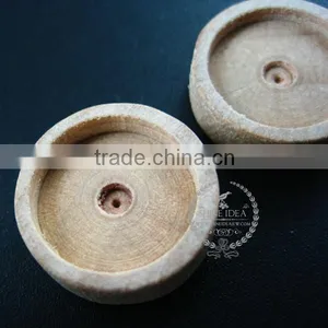 14mm Setting Size Natual Log Wood Round Bezel Pendant Setting DIY Findings Bezel Tary Supplies 1411134 thumbnail-3