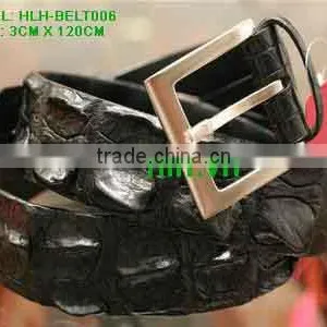 Black Alligator Leather Belt HLH-BELT006 thumbnail-1