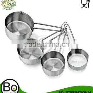 Commercial Quality Stainless Steel 4pcs Measuring Cups and Spoons Combo Set thumbnail-1