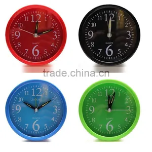 2016 Hot Selling 9.5*9.5cm Round Pure Color Alarm Clock $1.0 thumbnail-1