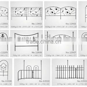 Hand Forged Wrought Iron Style Garden Fence thumbnail-1