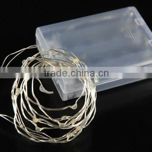 Teeny LED Lights on Silver Wire thumbnail-1