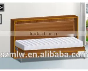 Furniture Space-saving Folding Wooden Murphy Wall Bed Mechanism thumbnail-1