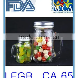 Bottle Glass With Glass Lid and Metal Clip thumbnail-1