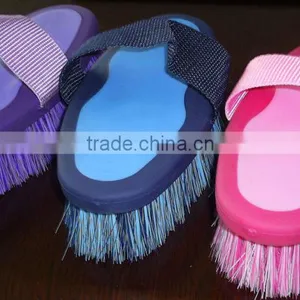 Grooming Tool Plastic Back Horse Dandy Brush thumbnail-1